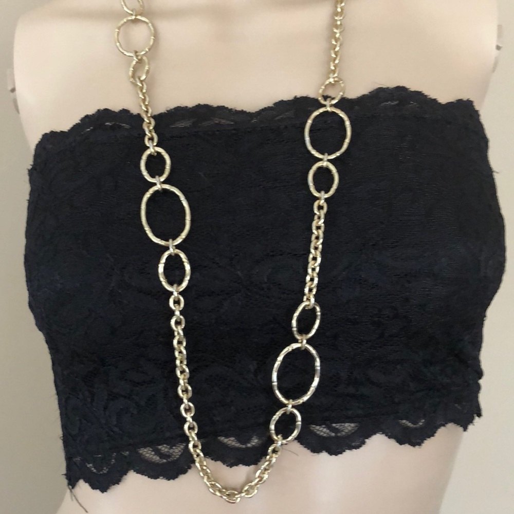 Gold bamboo necklace (Banana Republic)